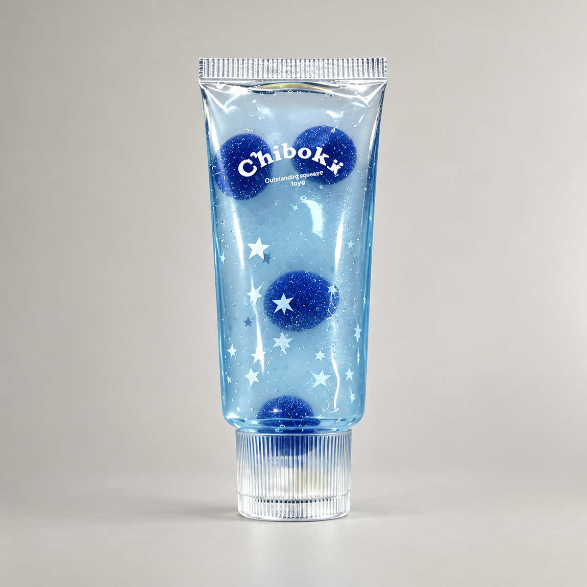 Squishy dentifrice anti-stress bleu