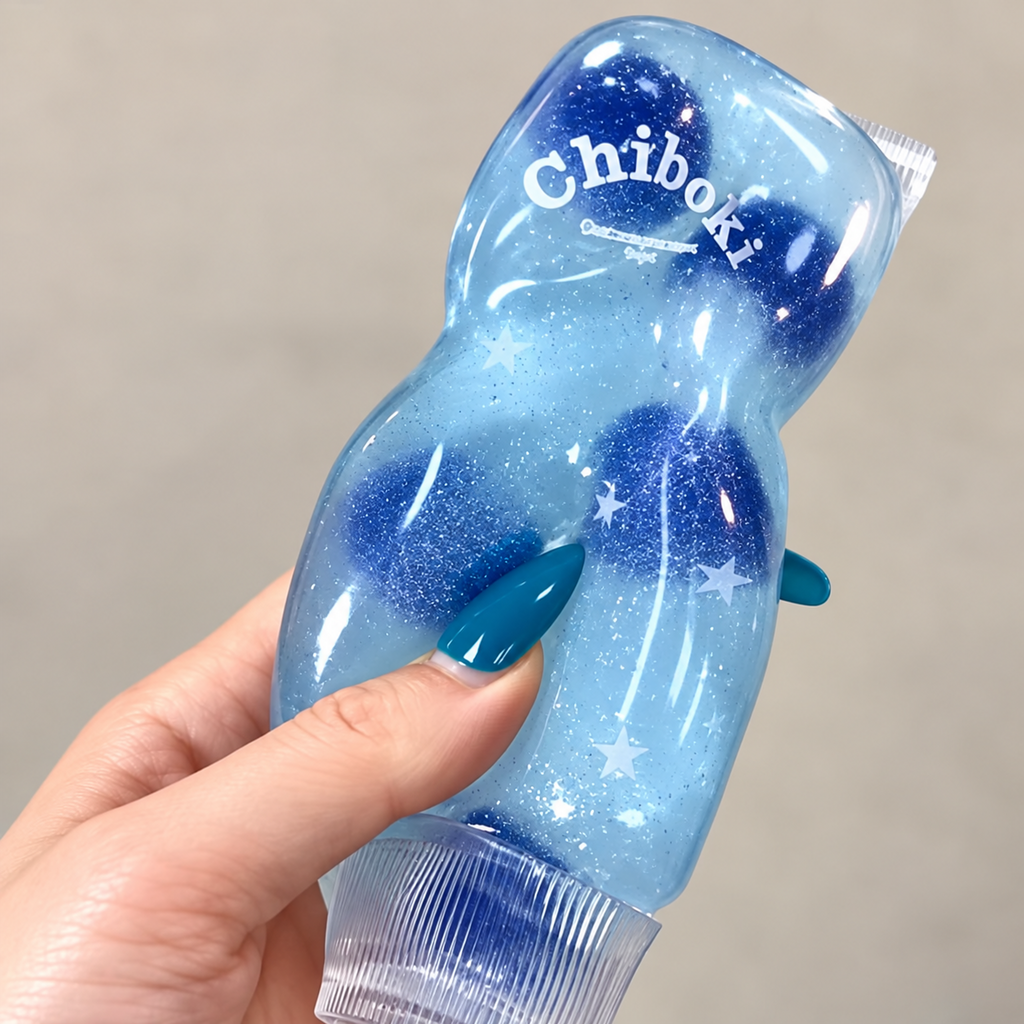 Squishy dentifrice anti-stress bleu pressé