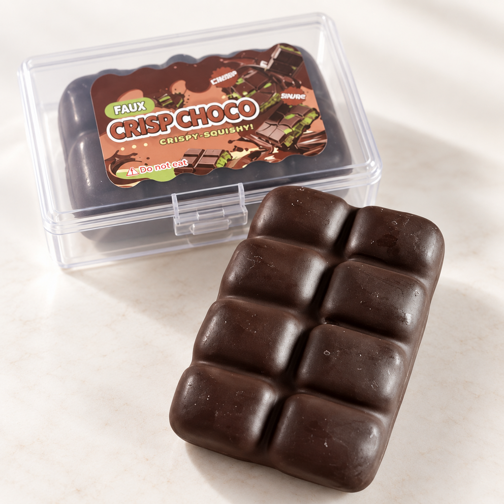 Squishy tablette de chocolat avec sa boîte